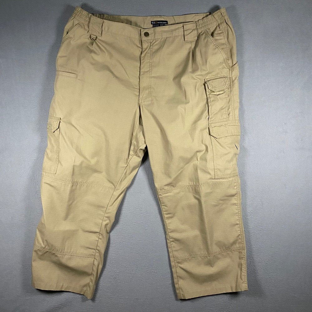 5.11 Tactical‎ Series Khaki Ripstop Cargo Pants Mens 44x34 Tan Utility Workwear